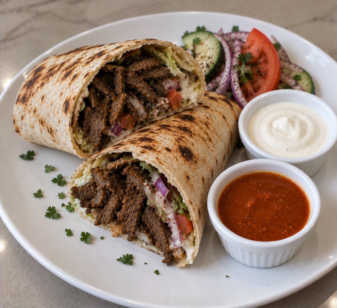 Beef Shawarma Wrap